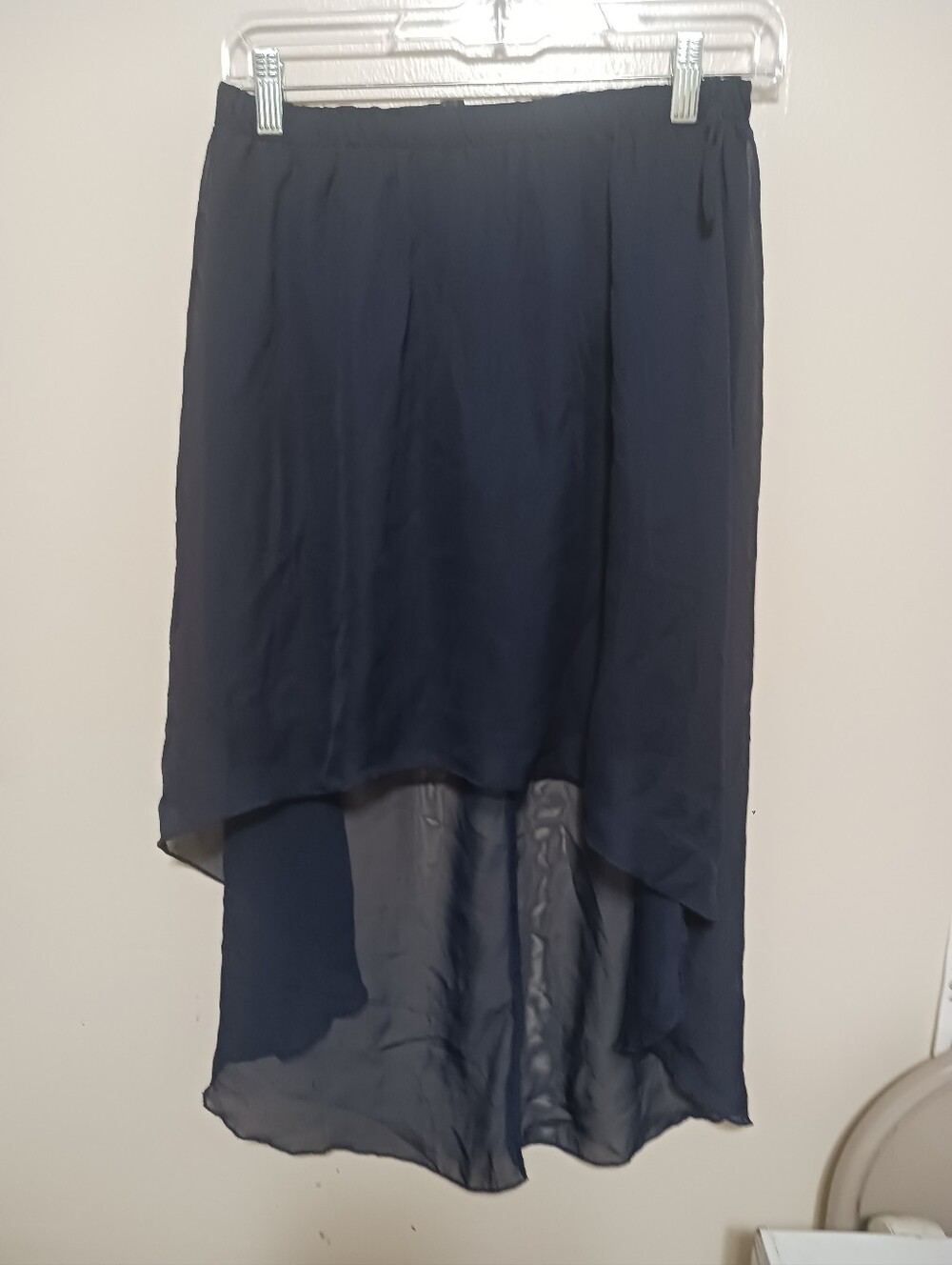 Rue21 Navy High-Low Chiffon Skirt Small A-12